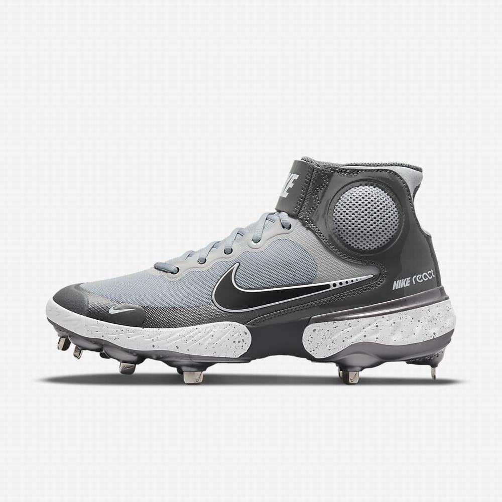 Baseballové Topanky Nike Alpha Huarache Elite 3 Mid Panske Svetlo Siva Siva Biele Čierne | SK017362