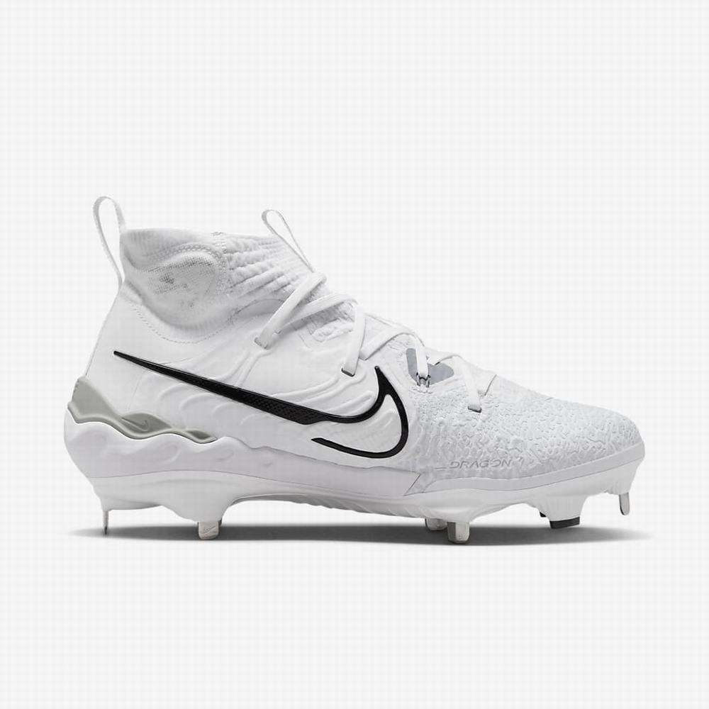 Baseballové Topanky Nike Alpha Huarache NXT Panske Biele Siva Platina Čierne | SK267058