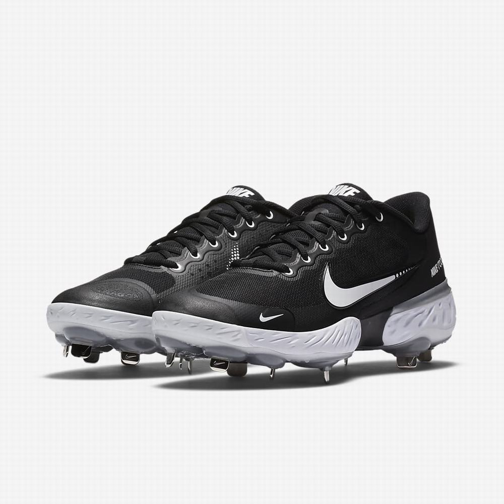 Baseballové Topanky Nike Alpha Huarache Elite 3 Low Panske Čierne Svetlo Siva Biele | SK913205