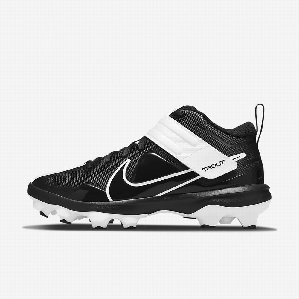 Baseballové Topanky Nike Force Trout 7 Pro MCS Panske Čierne Tyrkysové Biele | SK651347