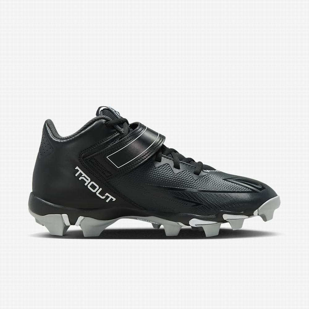 Baseballové Topanky Nike Force Trout 8 Keystone Panske Čierne Tmavo Siva Svetlo Siva Biele | SK286097