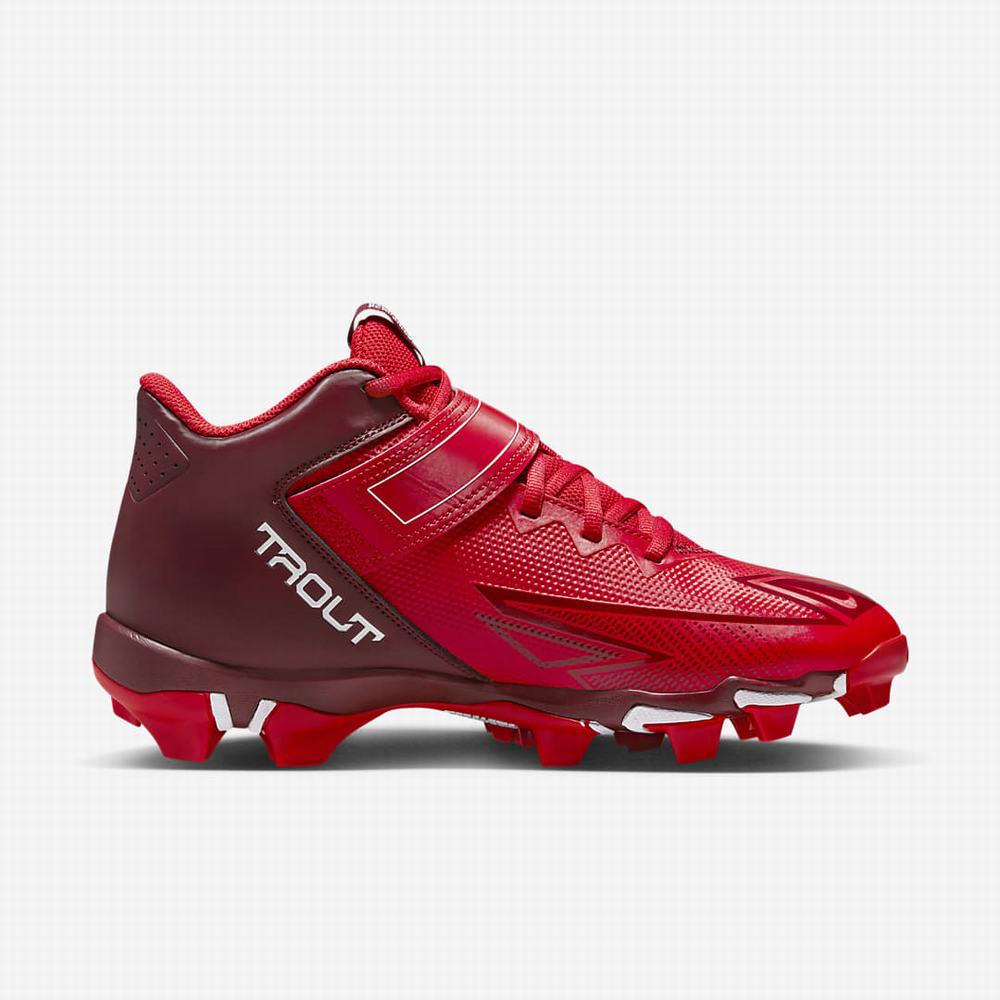 Baseballové Topanky Nike Force Trout 8 Keystone Panske Červené Biele | SK327608