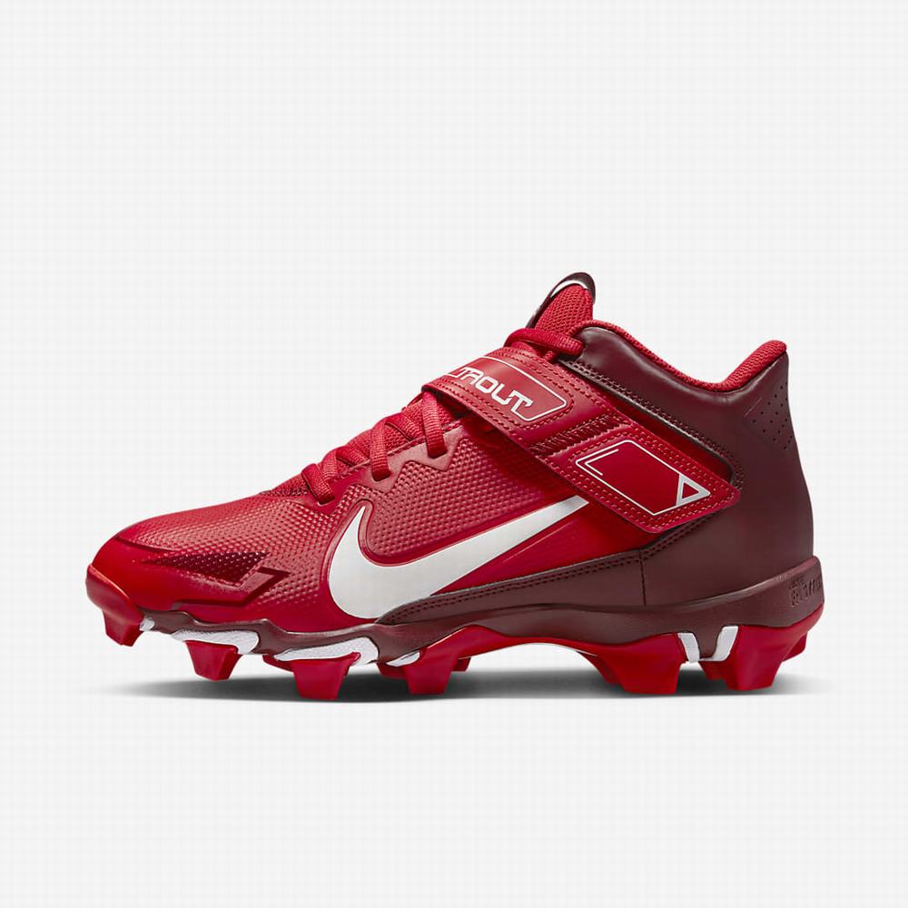 Baseballové Topanky Nike Force Trout 8 Keystone Panske Červené Biele | SK327608