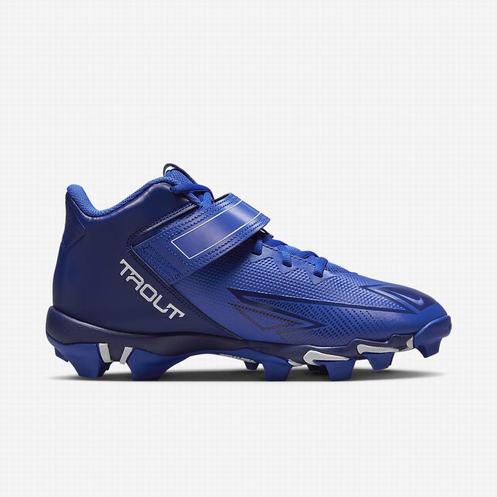 Baseballové Topanky Nike Force Trout 8 Keystone Panske Kráľovská Modrá Modre Biele | SK742605