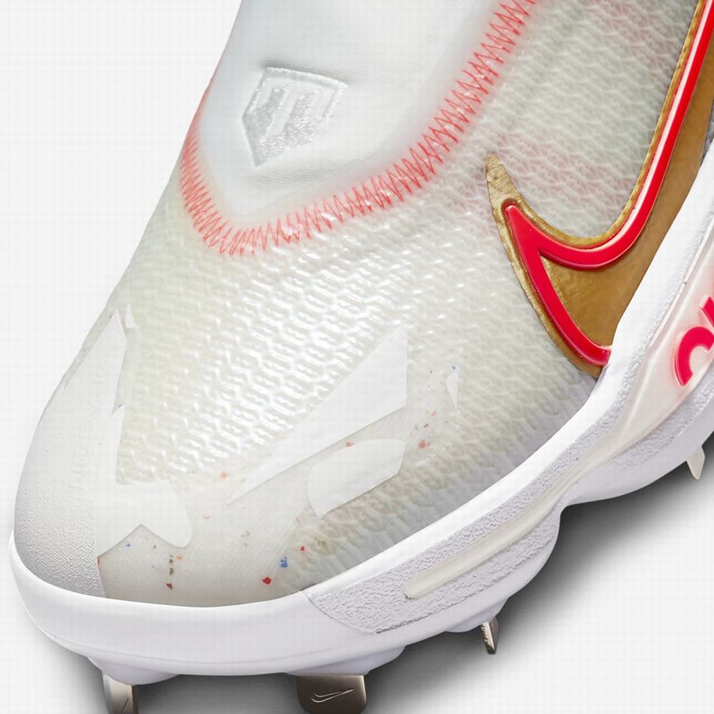 Baseballové Topanky Nike Force Zoom Trout 8 Elite Panske Biele Čierne Svetlo Červené | SK056793