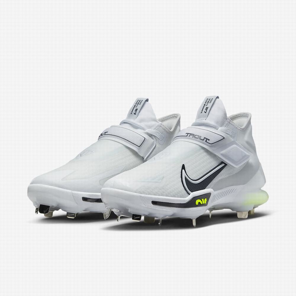 Baseballové Topanky Nike Force Zoom Trout 8 Elite Panske Biele Siva Platina Čierne | SK138694