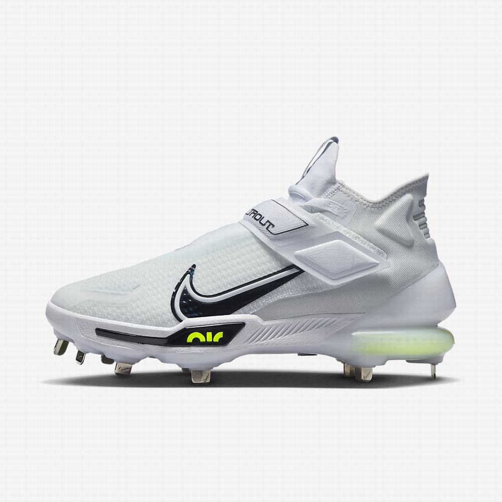 Baseballové Topanky Nike Force Zoom Trout 8 Elite Panske Biele Siva Platina Čierne | SK138694