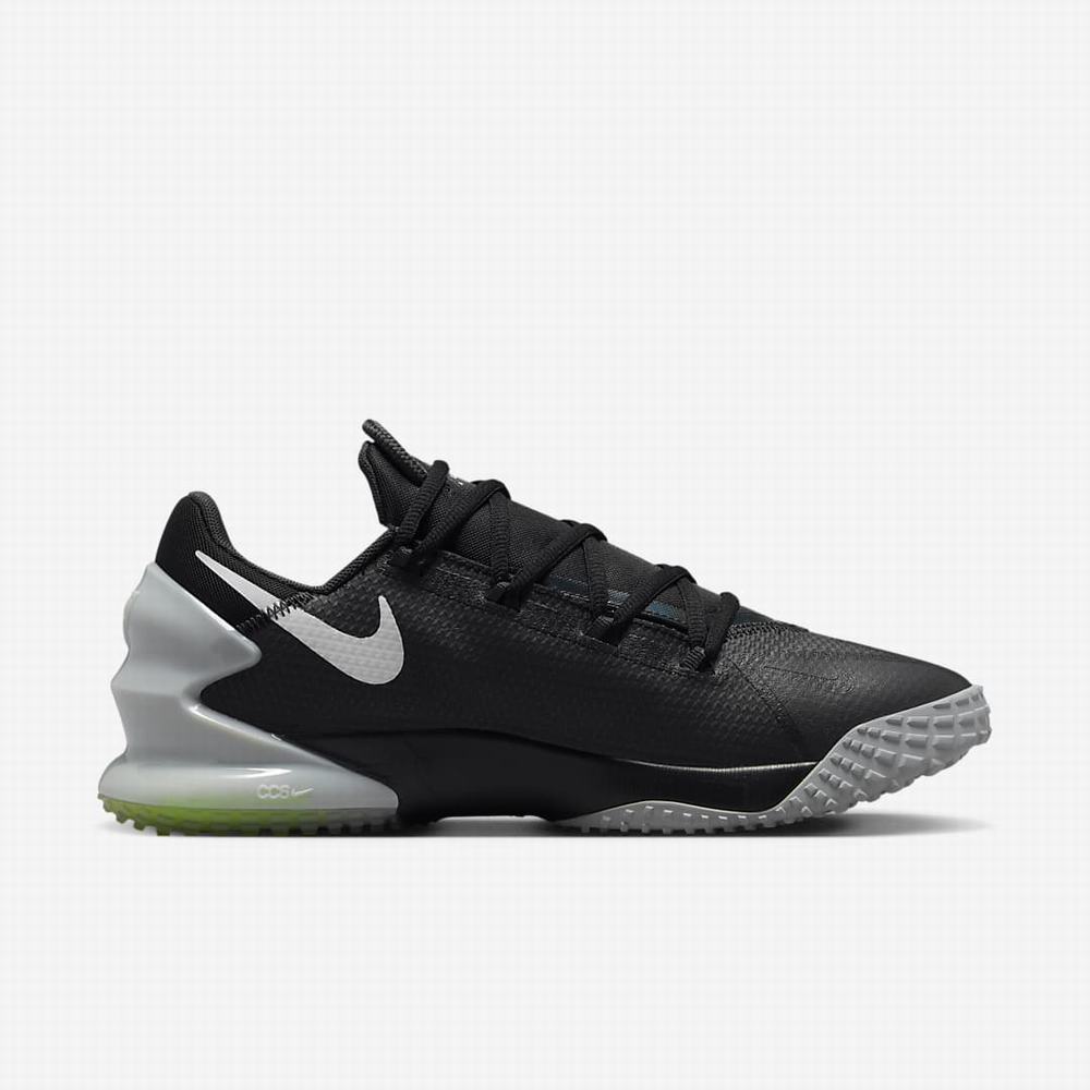 Baseballové Topanky Nike Force Zoom Trout 8 Turf Panske Čierne Tmavo Siva Svetlo Siva Biele | SK357809