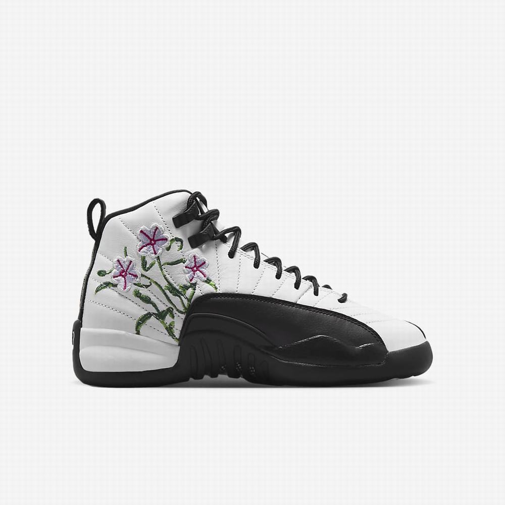 Basketbalove Tenisky Nike Air Jordan 12 Retro Detske Biele Zelene Lavendel Čierne | SK259340