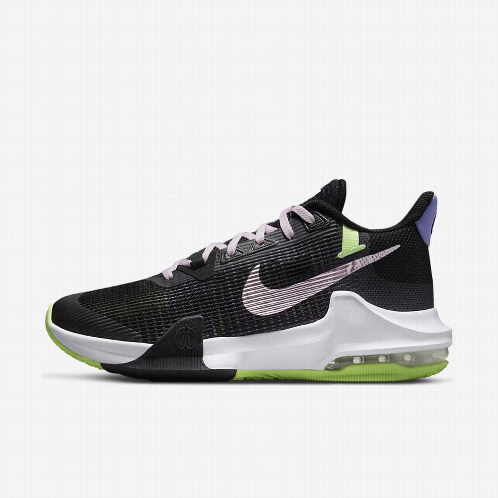 Basketbalove Tenisky Nike Air Max Impact 3 Panske Čierne Zelene Nachový Ruzove | SK089576