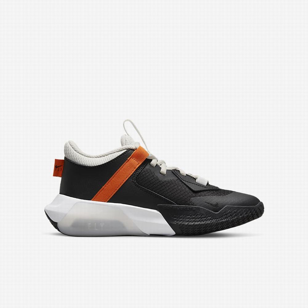 Basketbalove Tenisky Nike Air Zoom Crossover Detske Čierne Oranžové Biele | SK482537