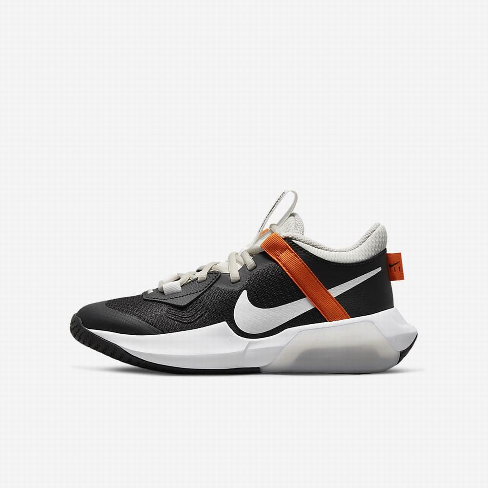 Basketbalove Tenisky Nike Air Zoom Crossover Detske Čierne Oranžové Biele | SK482537