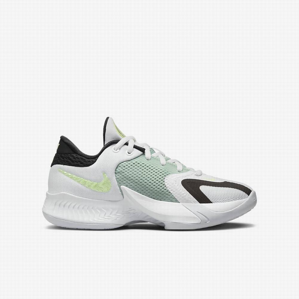 Basketbalove Tenisky Nike Freak 4 Detske Biele Čierne Biele | SK429637