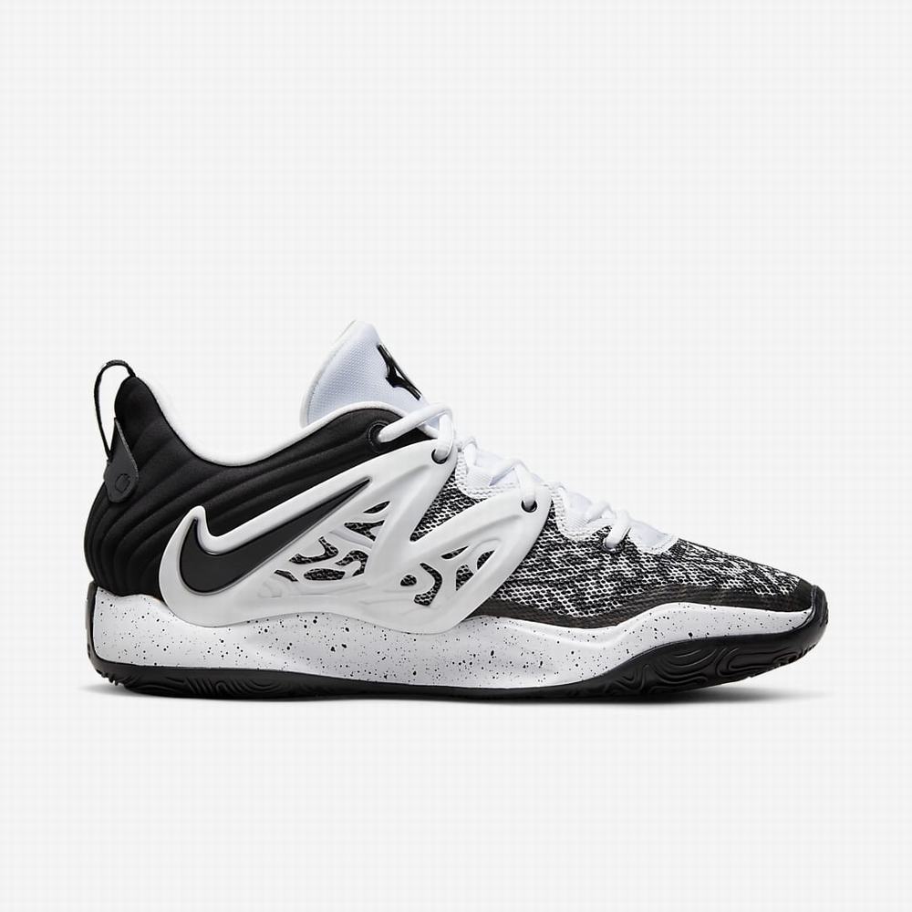 Basketbalove Tenisky Nike KD15 (Team) Panske Biele Čierne | SK982157