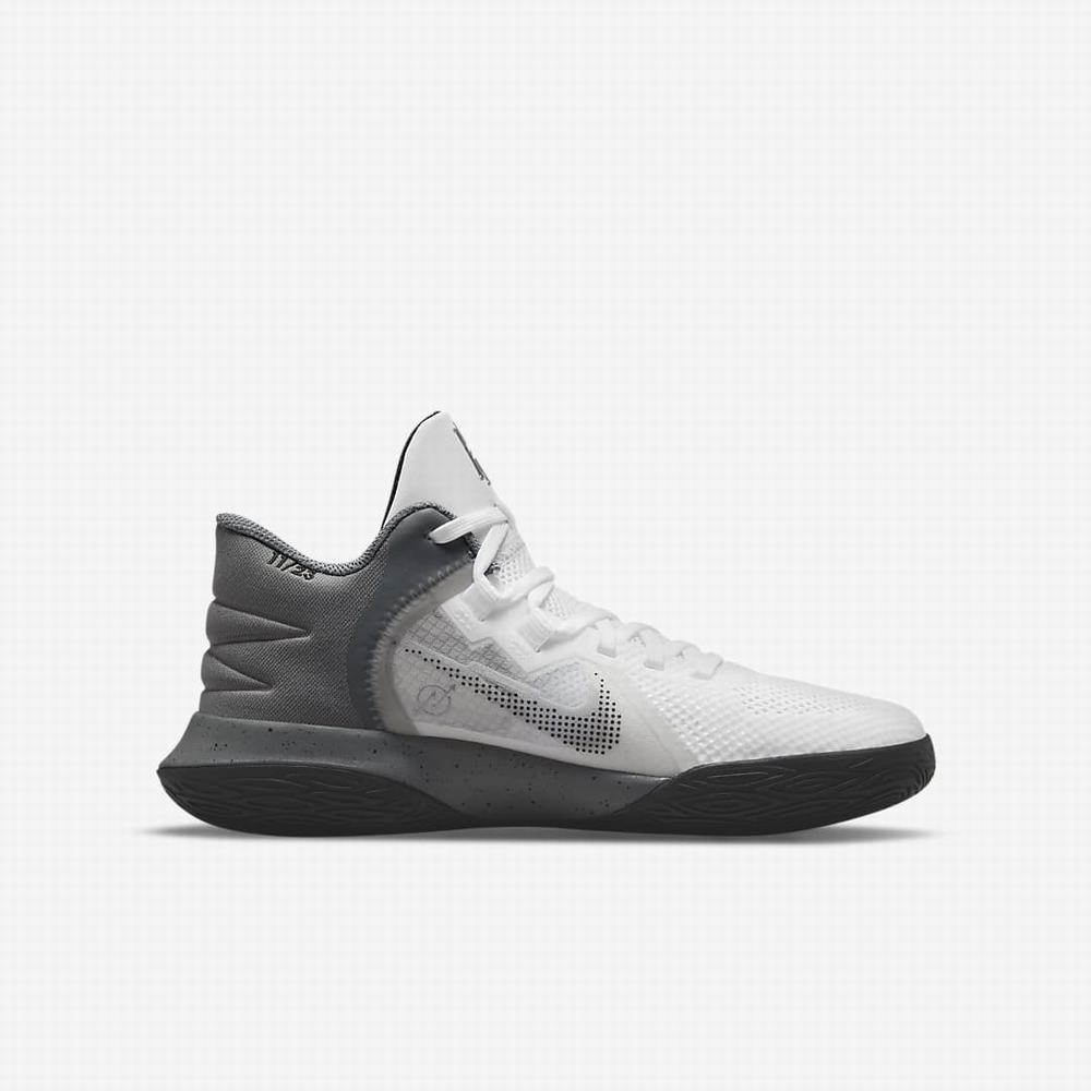 Basketbalove Tenisky Nike Kyrie Flytrap 5 Detske Biele Siva Čierne | SK471309