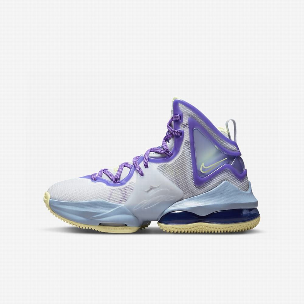 Basketbalove Tenisky Nike LeBron 19 Detske Modre Nachový | SK319582