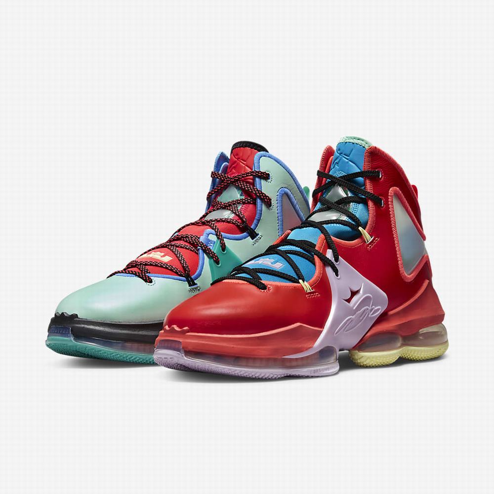 Basketbalove Tenisky Nike LeBron 19 Panske Svetlo Červené Modre | SK194670