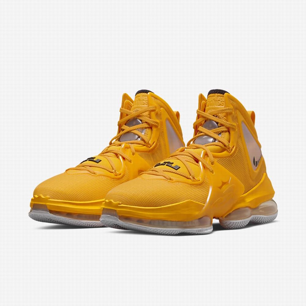 Basketbalove Tenisky Nike LeBron 19 Panske Zlate Čierne | SK396081