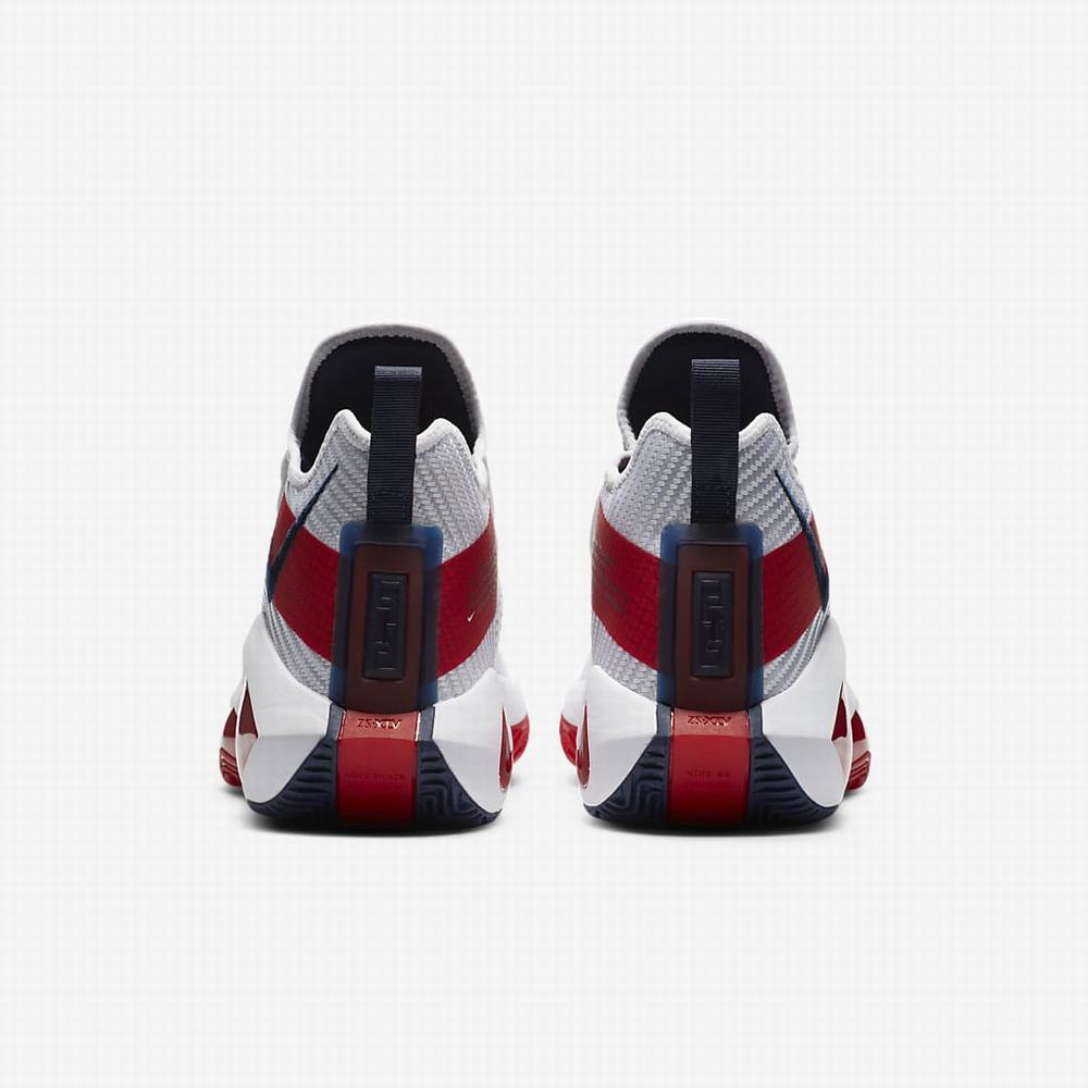 Basketbalove Tenisky Nike LeBron Soldier 14 Panske Biele Červené Námornícka Modrá Červené | SK937802