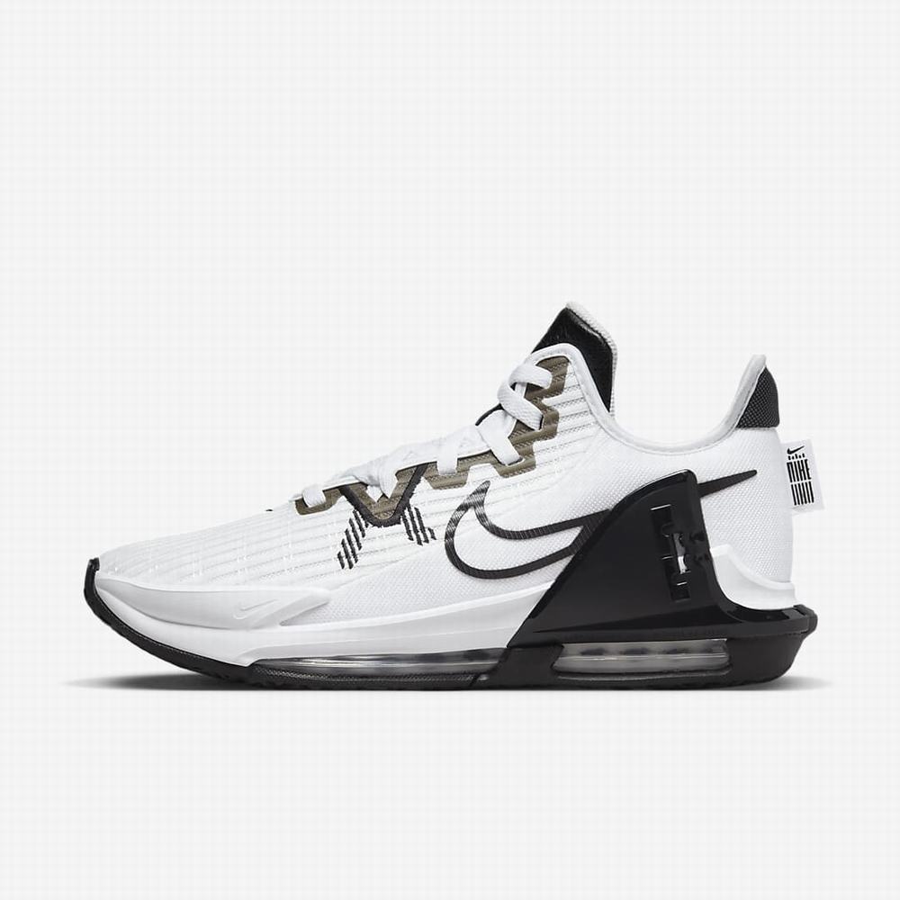 Basketbalove Tenisky Nike LeBron Witness 6 (Team) Panske Biele Čierne | SK327609