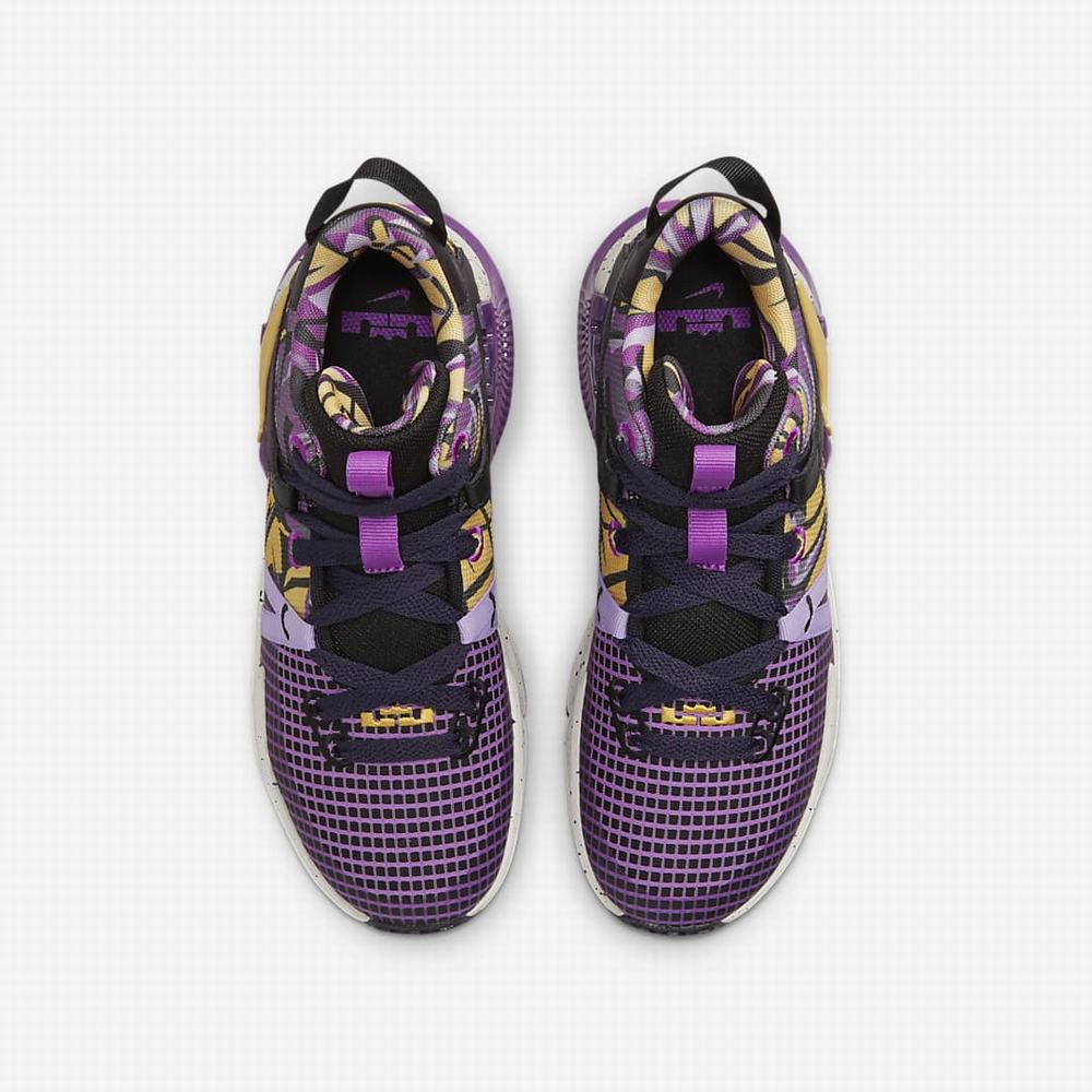 Basketbalove Tenisky Nike LeBron Witness 7 SE Detske Čierne Nachový | SK658391