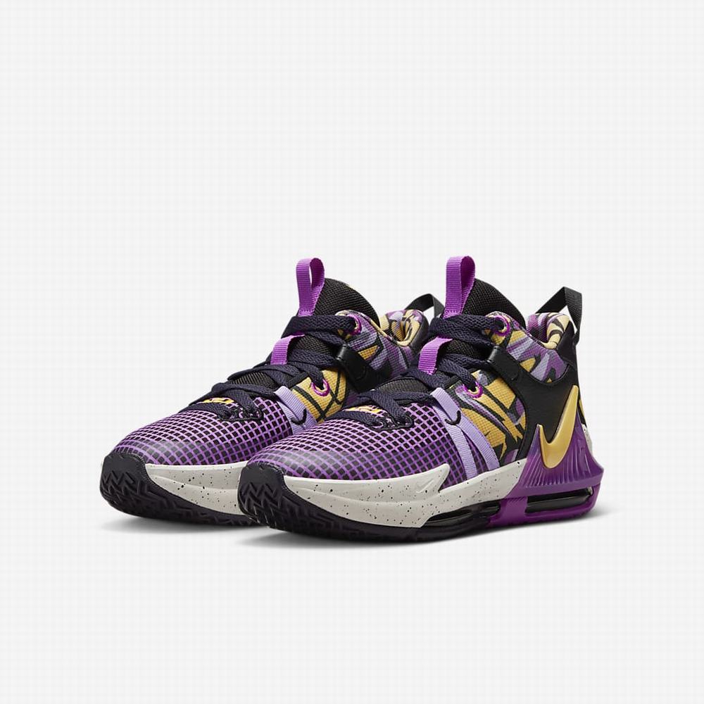 Basketbalove Tenisky Nike LeBron Witness 7 SE Detske Čierne Nachový | SK658391