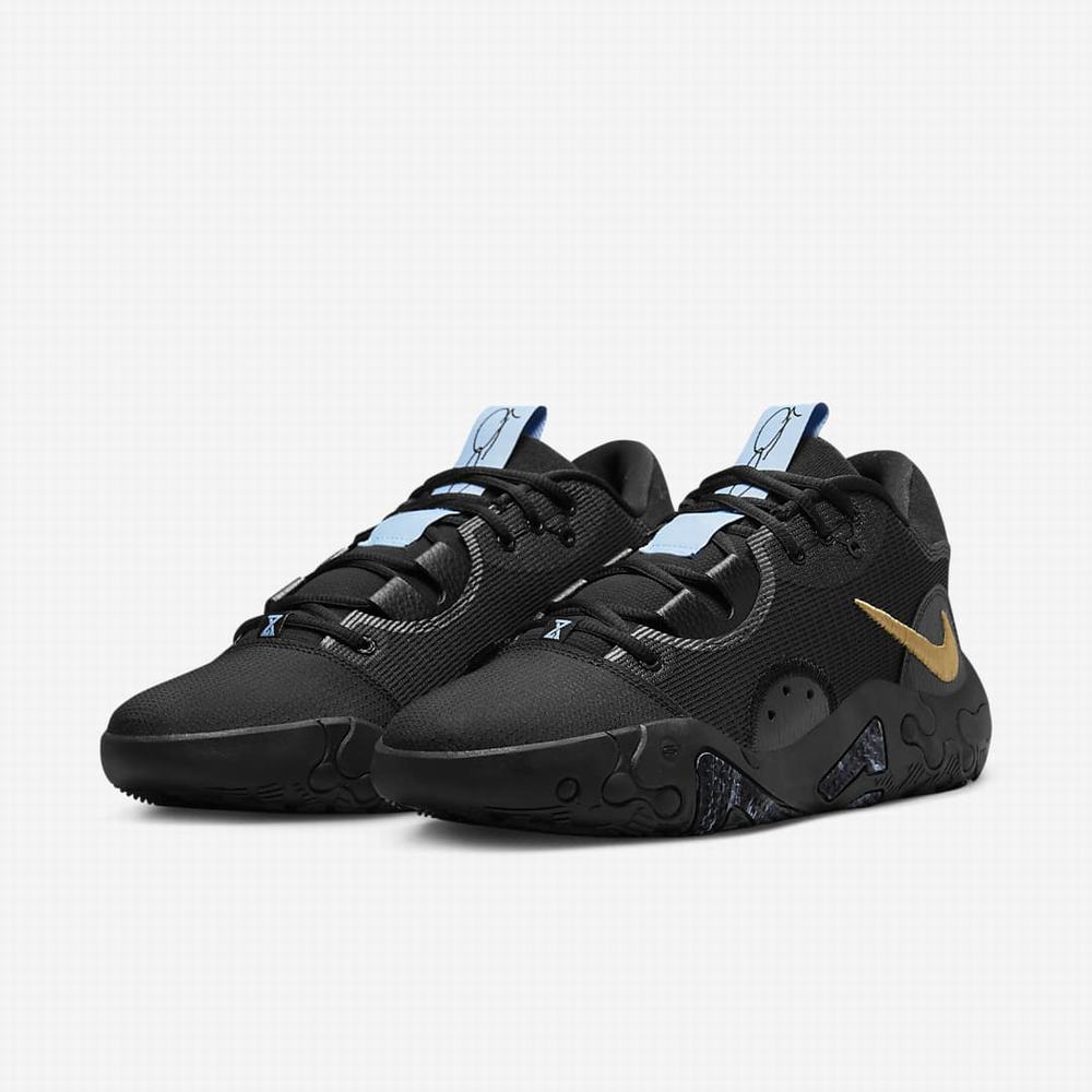 Basketbalove Tenisky Nike PG 6 Damske Čierne Modre Krém Metal Zlate | SK167283