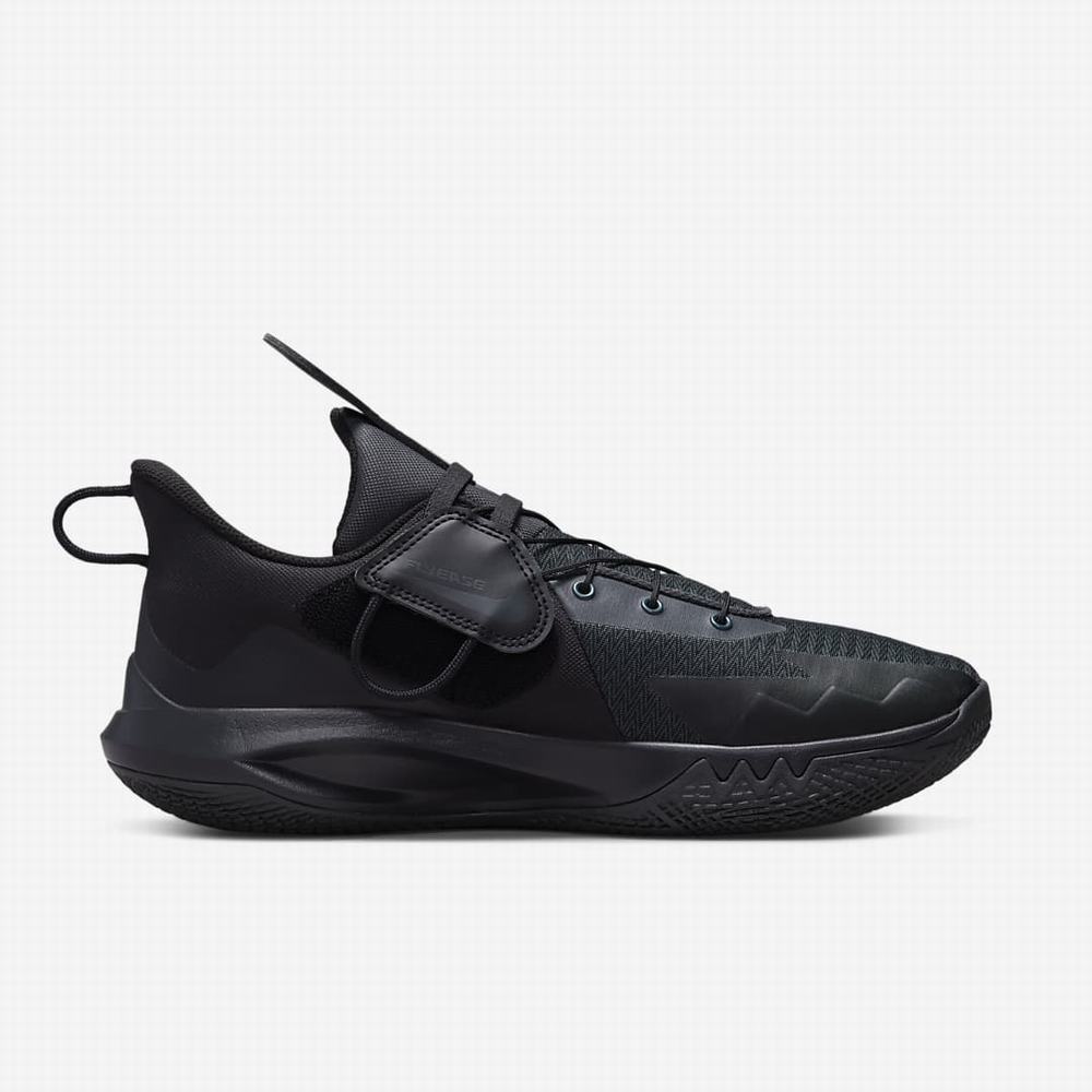 Basketbalove Tenisky Nike Precision 6 FlyEase Panske Čierne Tmavo Siva | SK304697