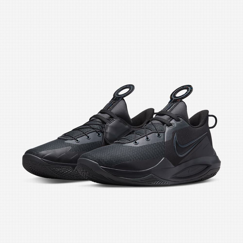 Basketbalove Tenisky Nike Precision 6 FlyEase Panske Čierne Tmavo Siva | SK304697