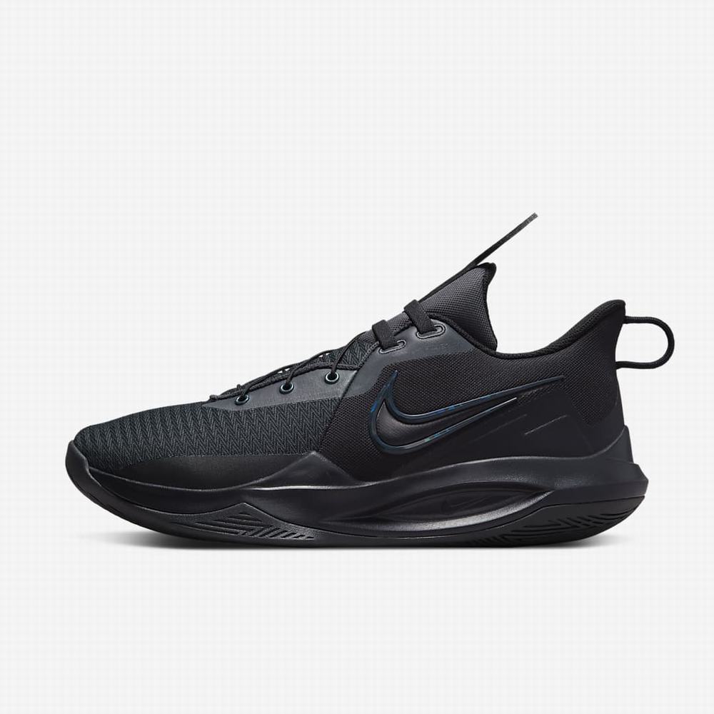 Basketbalove Tenisky Nike Precision 6 FlyEase Panske Čierne Tmavo Siva | SK304697