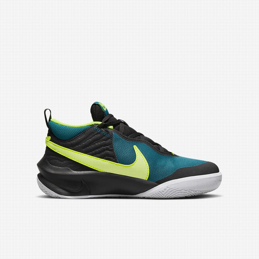 Basketbalove Tenisky Nike Team Hustle D 10 Detske Čierne Svetlo | SK583769