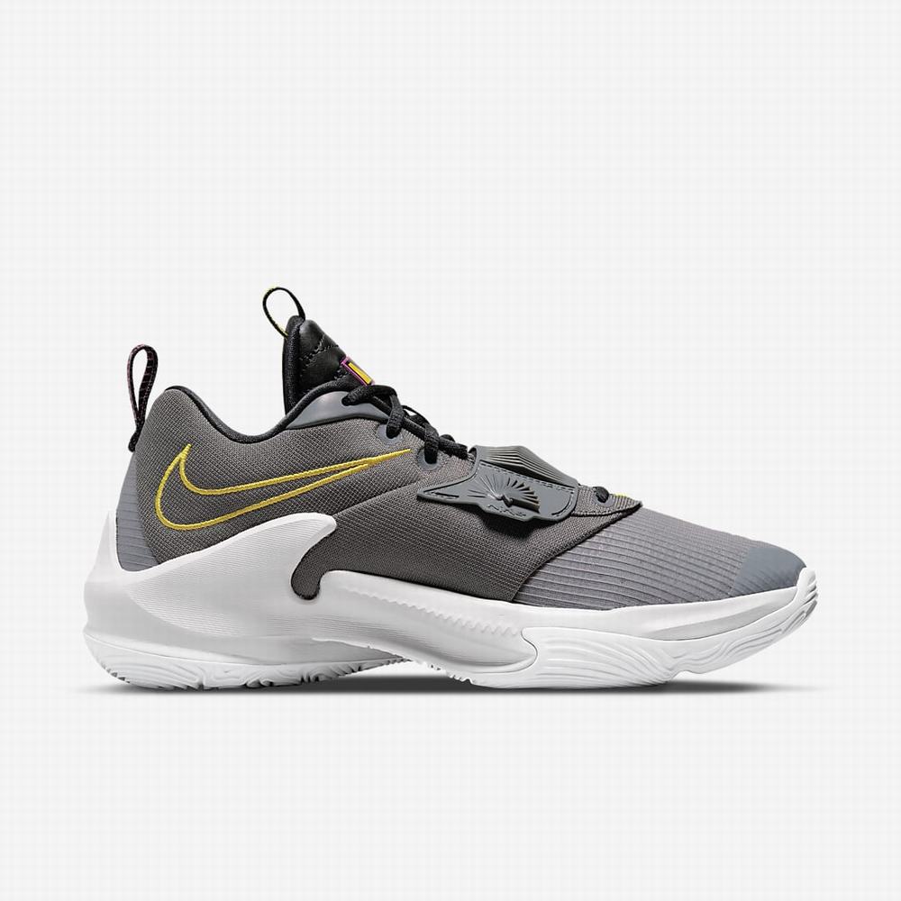 Basketbalove Tenisky Nike Zoom Freak 3 Panske Siva Siva Čierne | SK658792