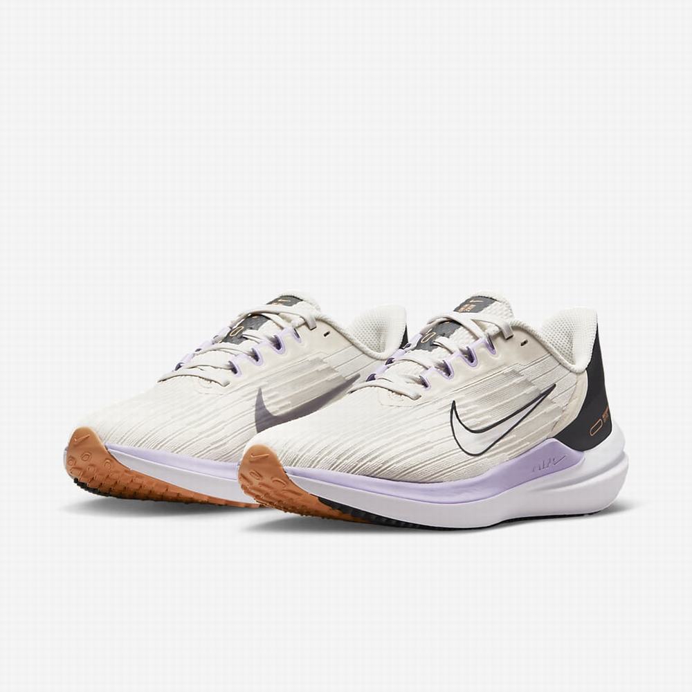 Bezecke Topanky Nike Air Winflo 9 Damske Svetlo Hnede Biele | SK945672