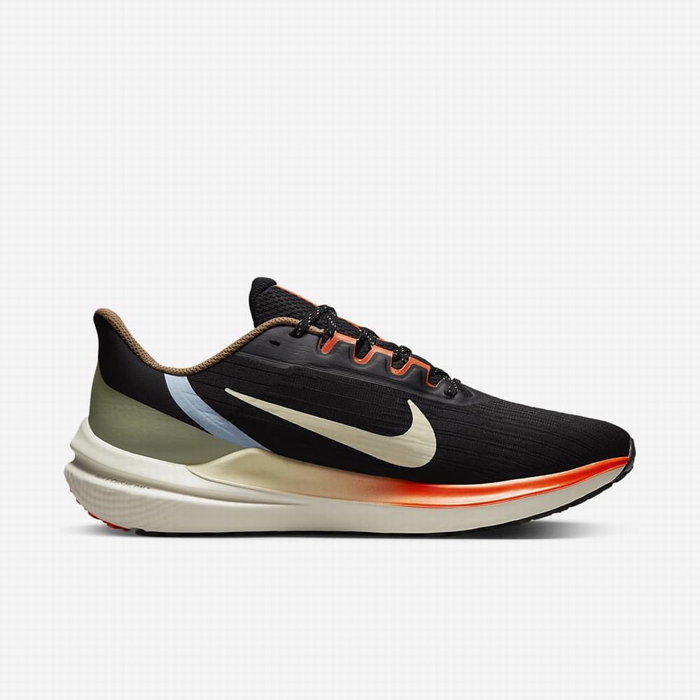 Bezecke Topanky Nike Air Winflo 9 Panske Čierne Oranžové | SK295608