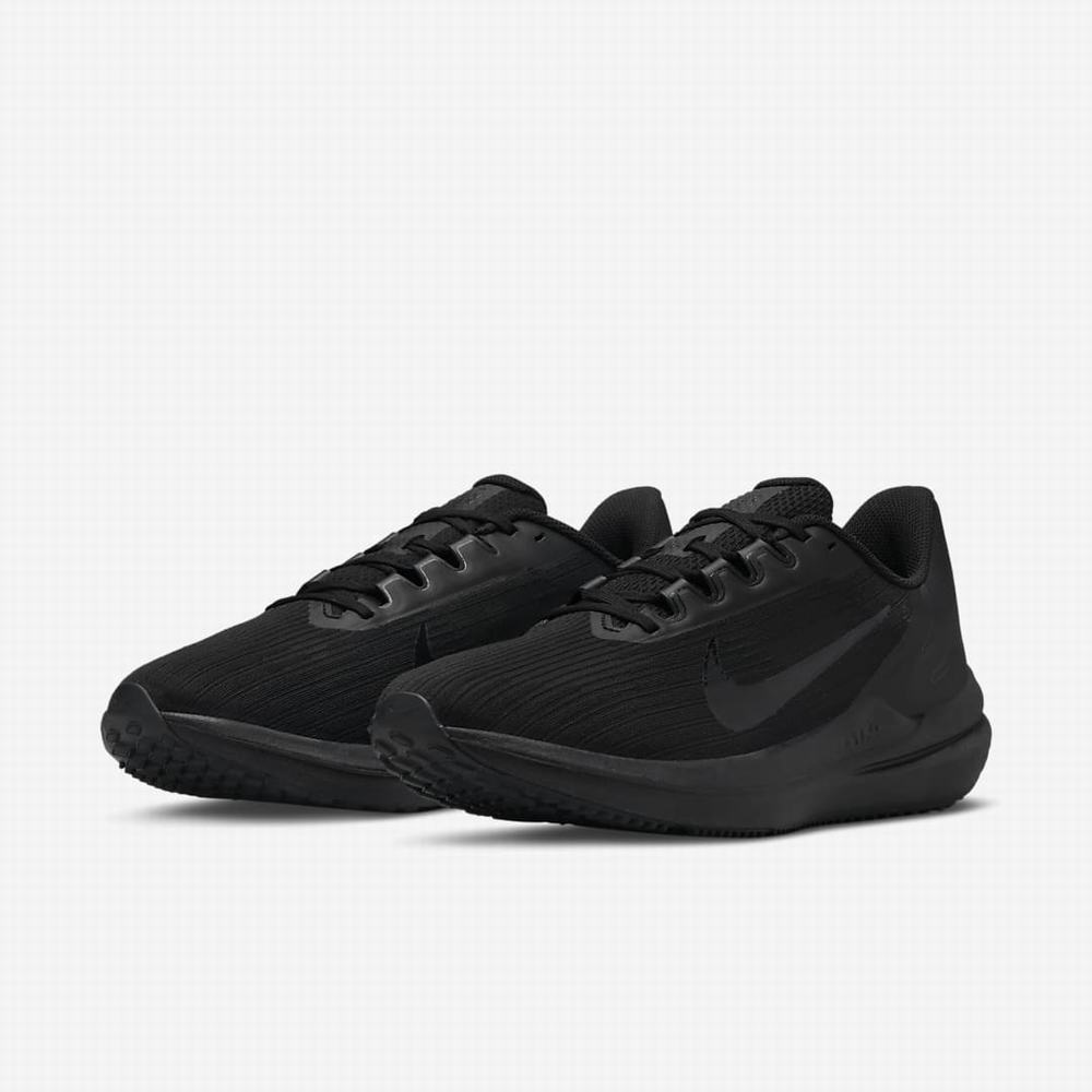 Bezecke Topanky Nike Air Winflo 9 Panske Čierne Tmavo Siva | SK821537