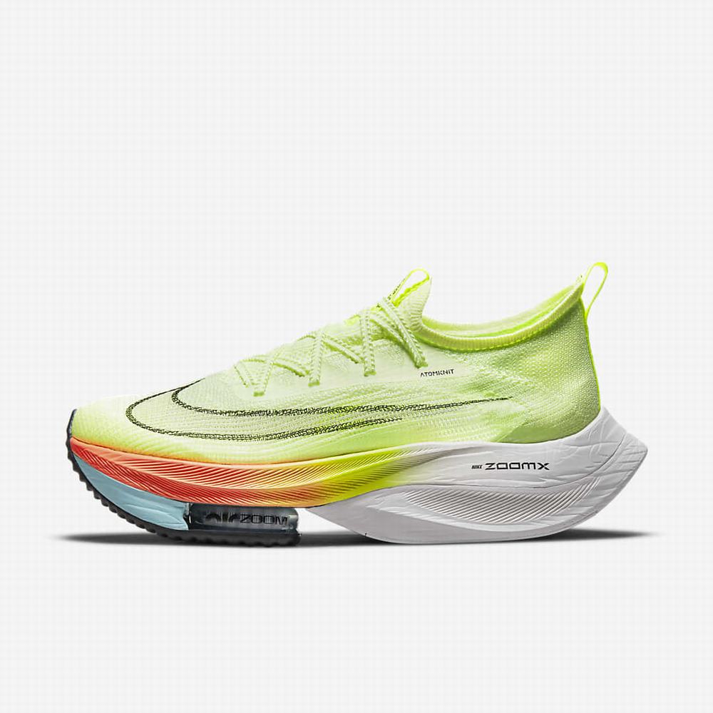 Bezecke Topanky Nike Air Zoom Alphafly NEXT% Flyknit Panske Zelene Oranžové Tyrkysové Čierne | SK073815