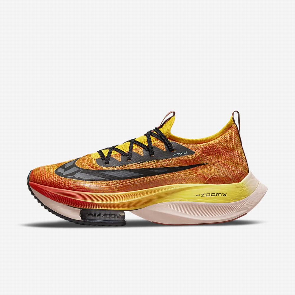 Bezecke Topanky Nike Air Zoom Alphafly NEXT% Flyknit Ekiden Panske Oranžové Čierne | SK506974