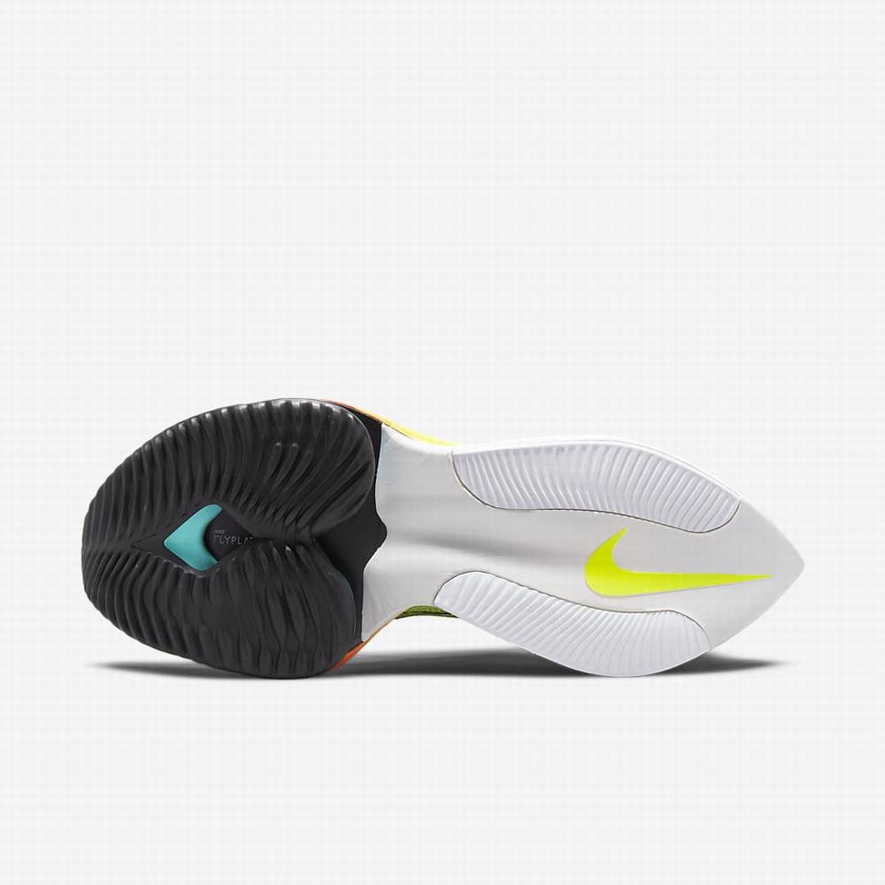 Bezecke Topanky Nike Air Zoom Alphafly NEXT% Flyknit Damske Zelene Oranžové Tyrkysové Čierne | SK529346