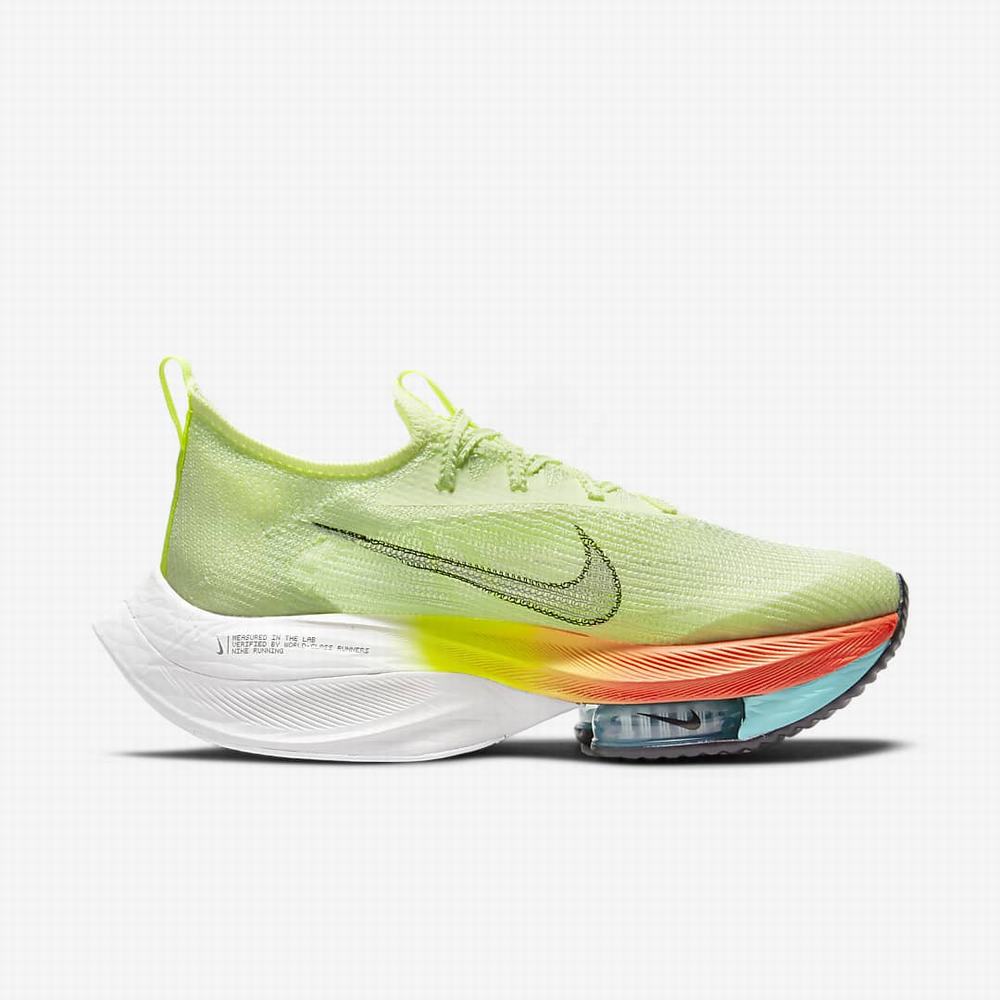 Bezecke Topanky Nike Air Zoom Alphafly NEXT% Flyknit Damske Zelene Oranžové Tyrkysové Čierne | SK529346