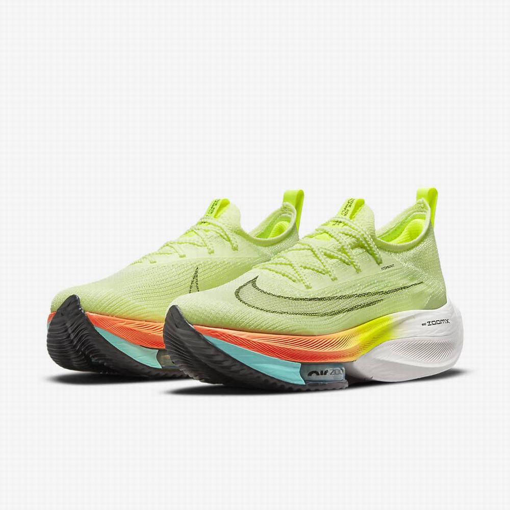 Bezecke Topanky Nike Air Zoom Alphafly NEXT% Flyknit Damske Zelene Oranžové Tyrkysové Čierne | SK529346