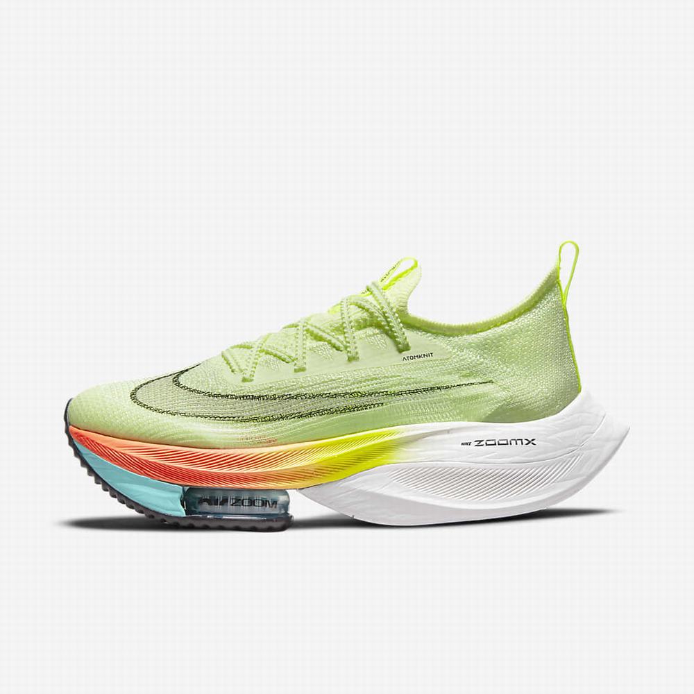 Bezecke Topanky Nike Air Zoom Alphafly NEXT% Flyknit Damske Zelene Oranžové Tyrkysové Čierne | SK529346