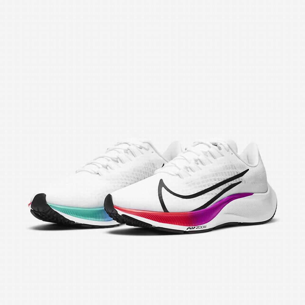 Bezecke Topanky Nike Air Zoom Pegasus 37 Damske Biele Nachový Červené | SK924183