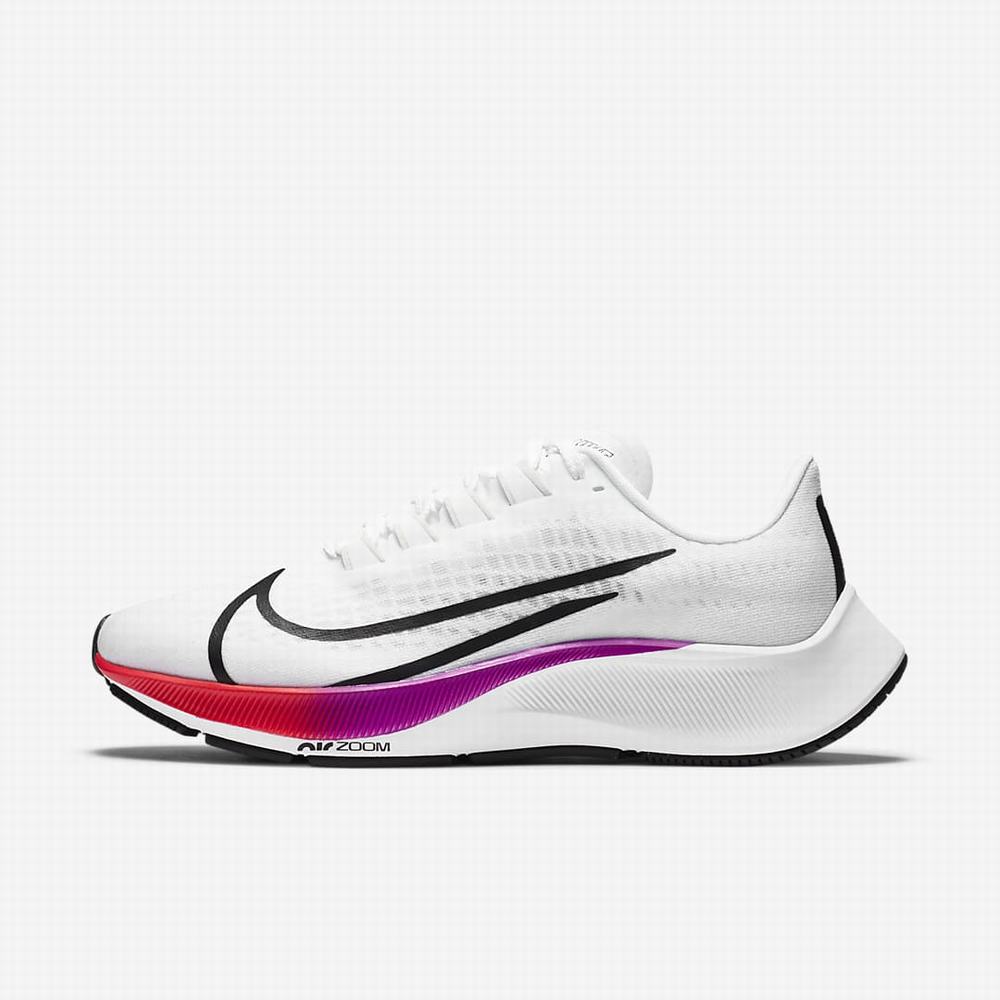 Bezecke Topanky Nike Air Zoom Pegasus 37 Damske Biele Nachový Červené | SK924183