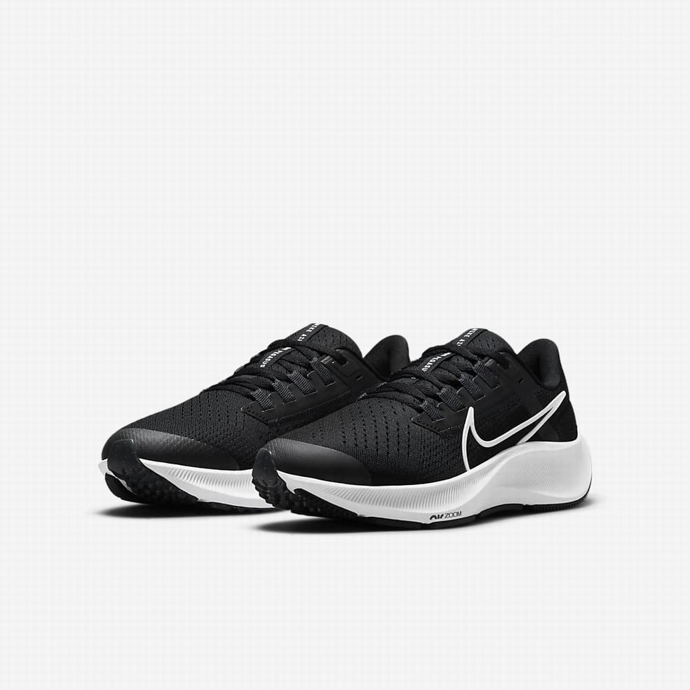 Bezecke Topanky Nike Air Zoom Pegasus 38 Detske Čierne Tmavo Siva Biele | SK137620