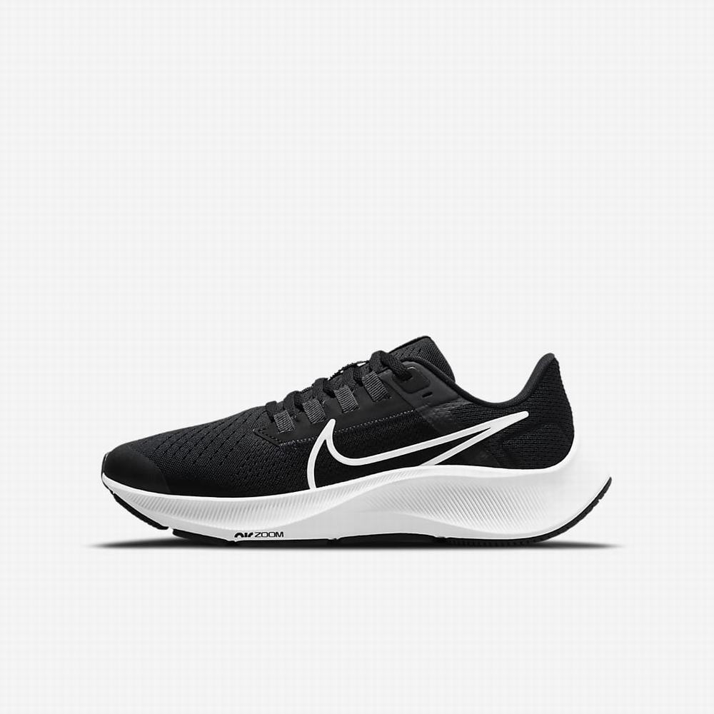 Bezecke Topanky Nike Air Zoom Pegasus 38 Detske Čierne Tmavo Siva Biele | SK137620