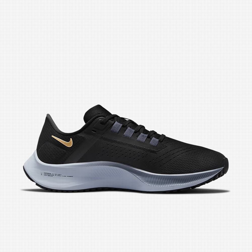 Bezecke Topanky Nike Air Zoom Pegasus 38 Damske Čierne Modre Siva Metal Zlate | SK453601