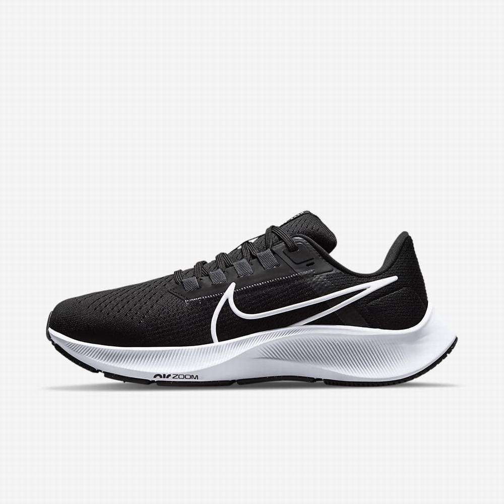 Bezecke Topanky Nike Air Zoom Pegasus 38 Damske Čierne Tmavo Siva Biele | SK817342