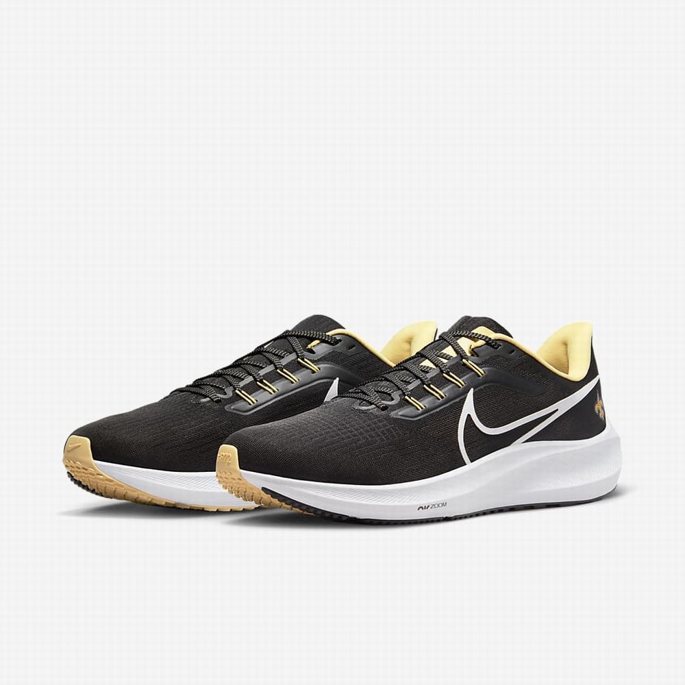 Bezecke Topanky Nike Air Zoom Pegasus 39 (NFL New Orleans Saints) Panske Čierne Zlate Biele | SK057349