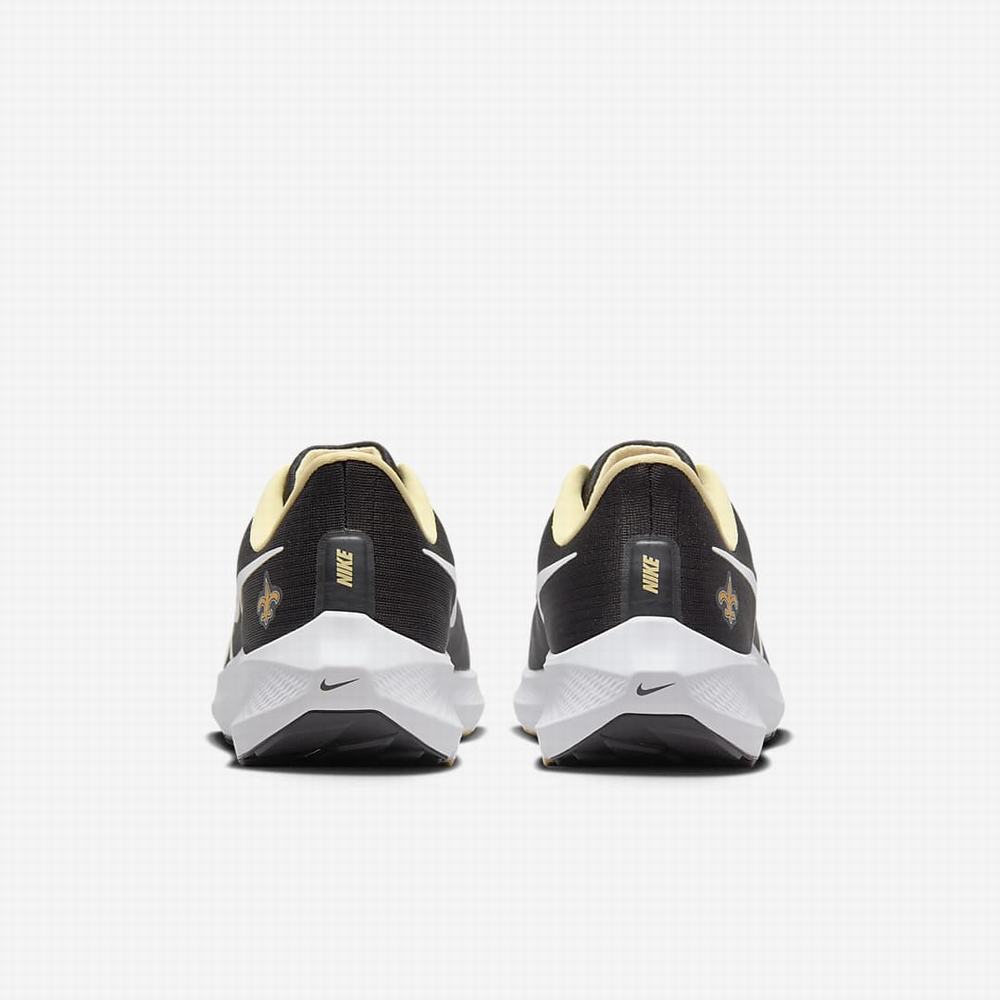 Bezecke Topanky Nike Air Zoom Pegasus 39 (NFL New Orleans Saints) Panske Čierne Zlate Biele | SK057349