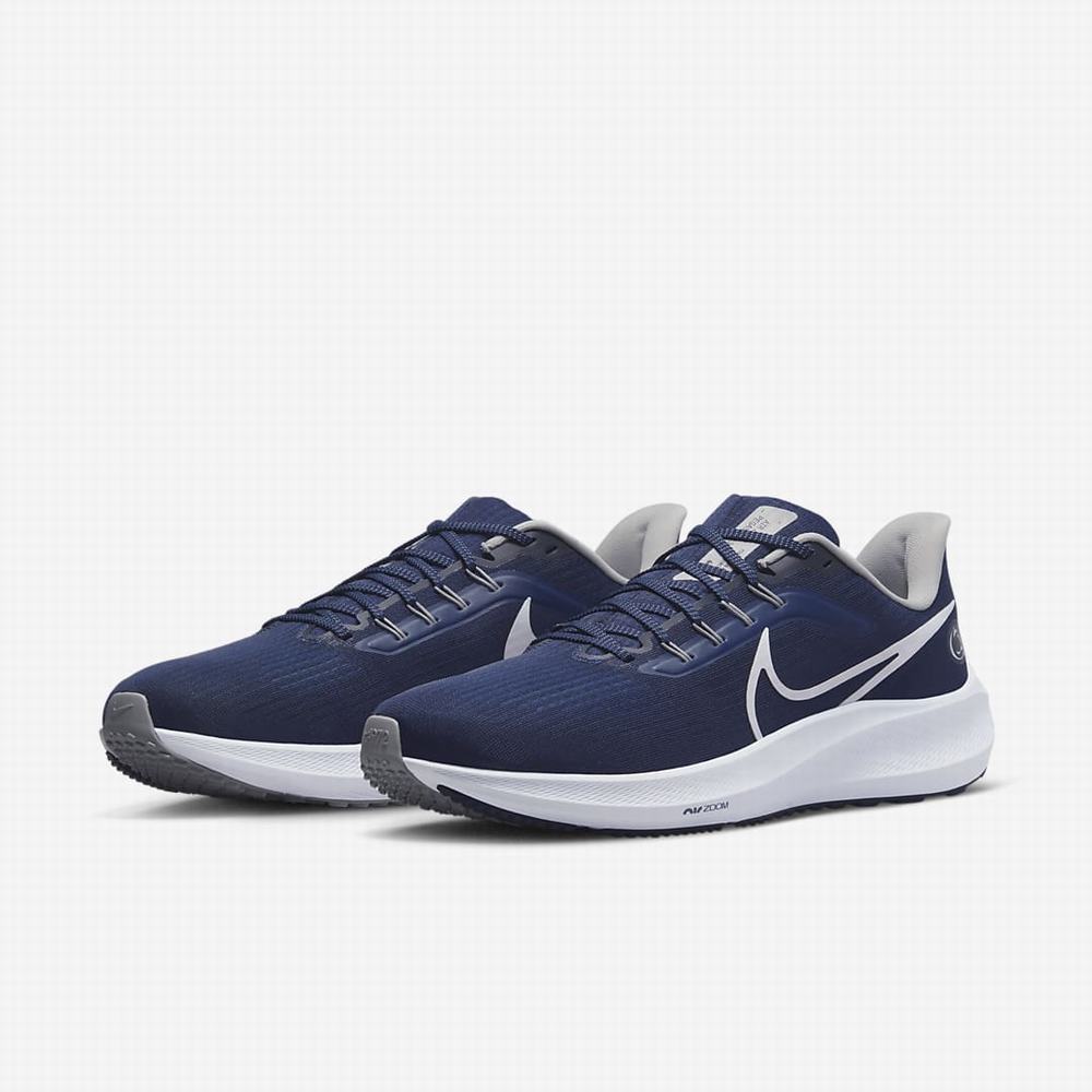 Bezecke Topanky Nike Air Zoom Pegasus 39 (Penn State) Panske Námornícka Modrá Siva Biele | SK142678